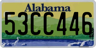 AL license plate 53CC446