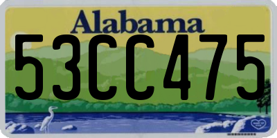 AL license plate 53CC475