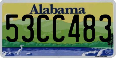 AL license plate 53CC483