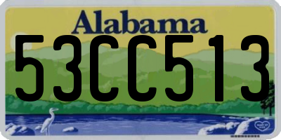 AL license plate 53CC513
