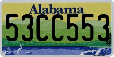 AL license plate 53CC553