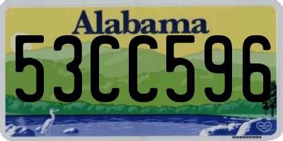 AL license plate 53CC596