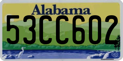 AL license plate 53CC602