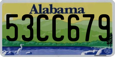 AL license plate 53CC679