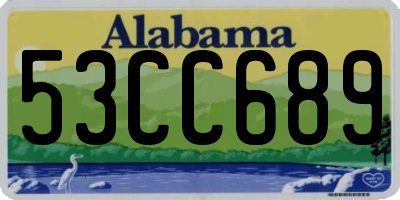 AL license plate 53CC689