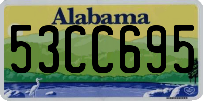 AL license plate 53CC695