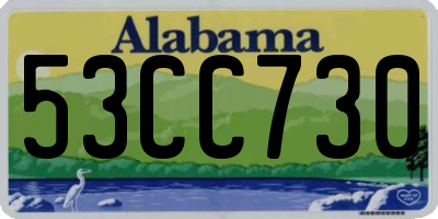 AL license plate 53CC730