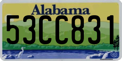 AL license plate 53CC831
