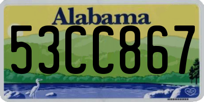 AL license plate 53CC867