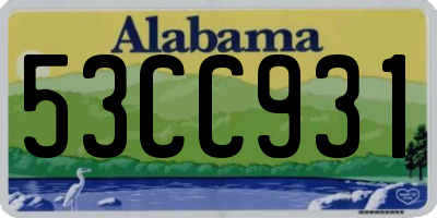AL license plate 53CC931