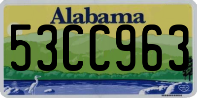 AL license plate 53CC963