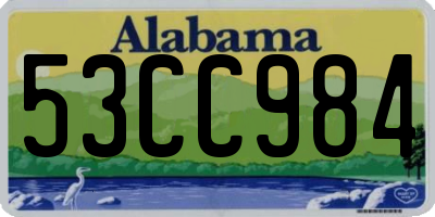 AL license plate 53CC984