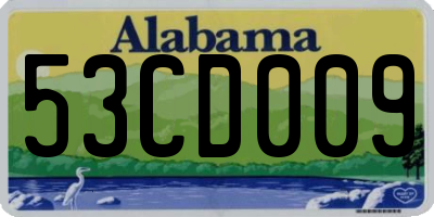AL license plate 53CD009