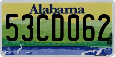 AL license plate 53CD062