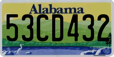AL license plate 53CD432