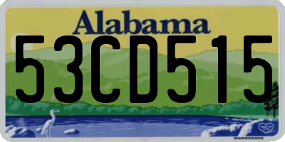 AL license plate 53CD515