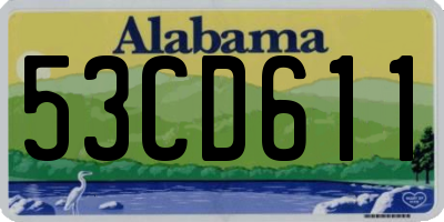 AL license plate 53CD611