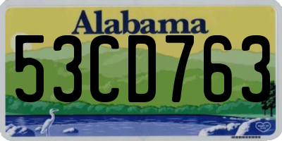 AL license plate 53CD763