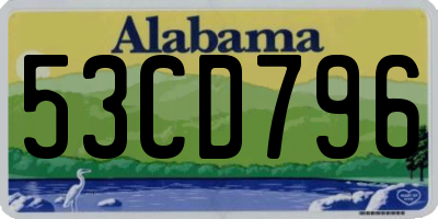 AL license plate 53CD796