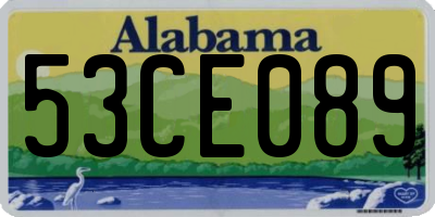 AL license plate 53CE089
