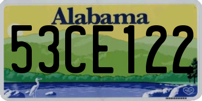 AL license plate 53CE122