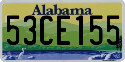 AL license plate 53CE155