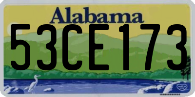 AL license plate 53CE173