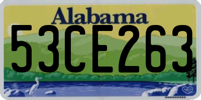 AL license plate 53CE263