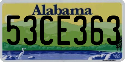 AL license plate 53CE363