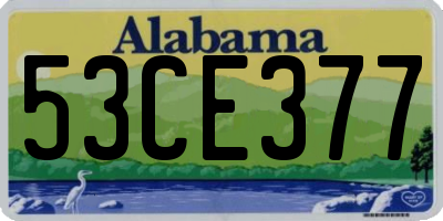 AL license plate 53CE377