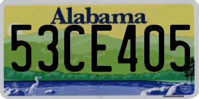 AL license plate 53CE405