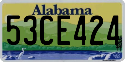 AL license plate 53CE424