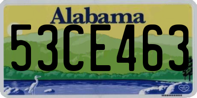 AL license plate 53CE463