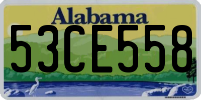 AL license plate 53CE558