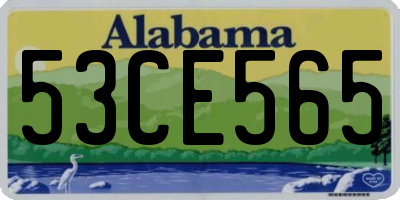 AL license plate 53CE565