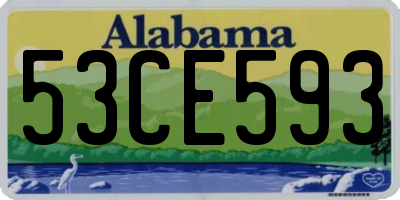 AL license plate 53CE593