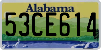AL license plate 53CE614