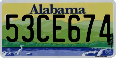 AL license plate 53CE674