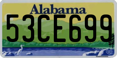 AL license plate 53CE699