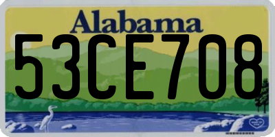 AL license plate 53CE708