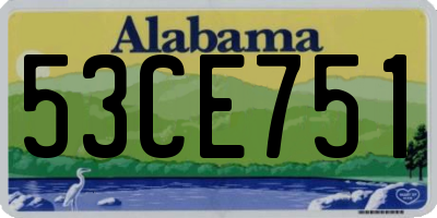 AL license plate 53CE751