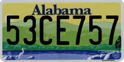 AL license plate 53CE757