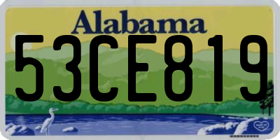 AL license plate 53CE819