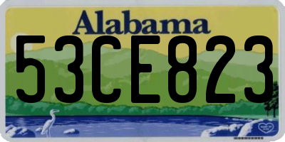 AL license plate 53CE823