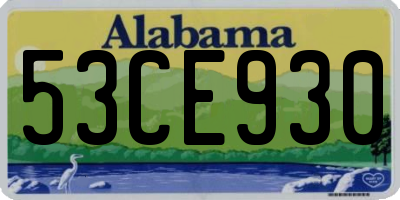 AL license plate 53CE930