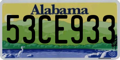 AL license plate 53CE933