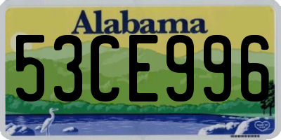 AL license plate 53CE996