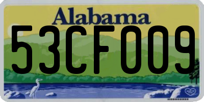 AL license plate 53CF009