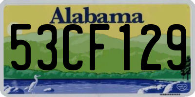 AL license plate 53CF129
