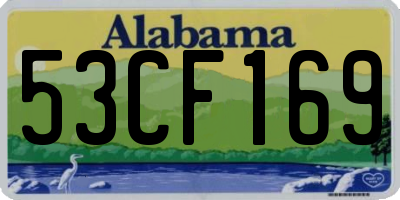 AL license plate 53CF169